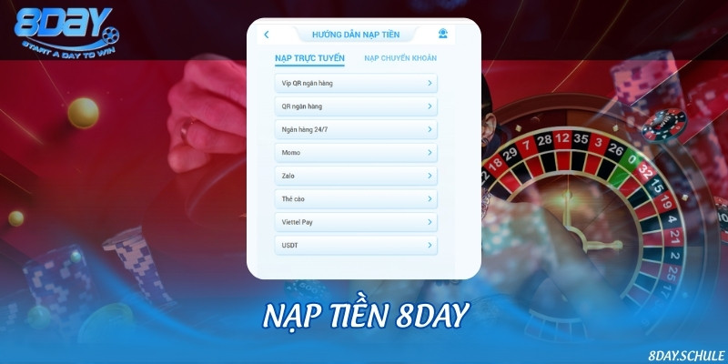 Nạp tiền 8DAY